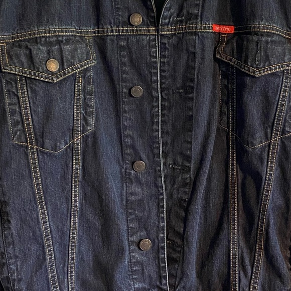 Mossimo Jean jacket with large colorful patch - Picture 5 of 8